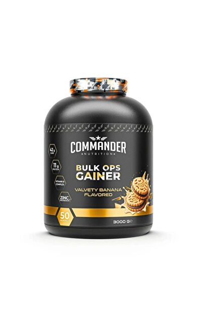 Commander Nutrition Bulk OPS Gainer 3000g (50 Servis) Probis Aromalı